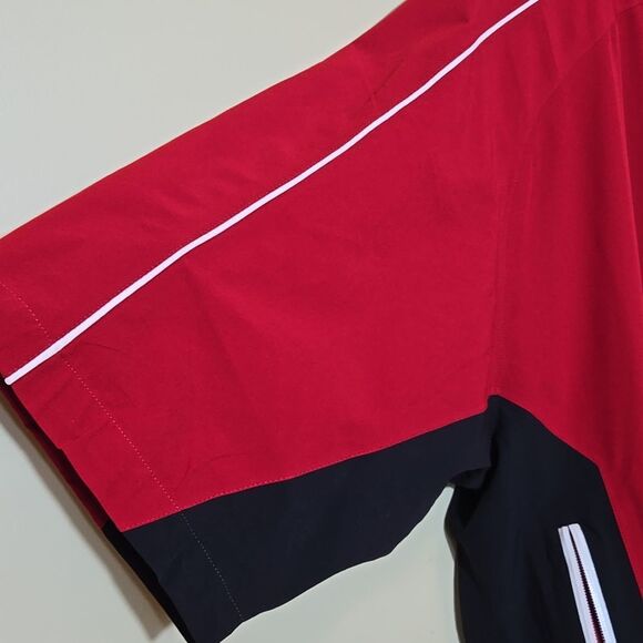 Footjoy FJ Dryjoys Golf 1/4 Zip Pullover Wind Jacket Mens L Short Sleeve - Picture 5 of 16